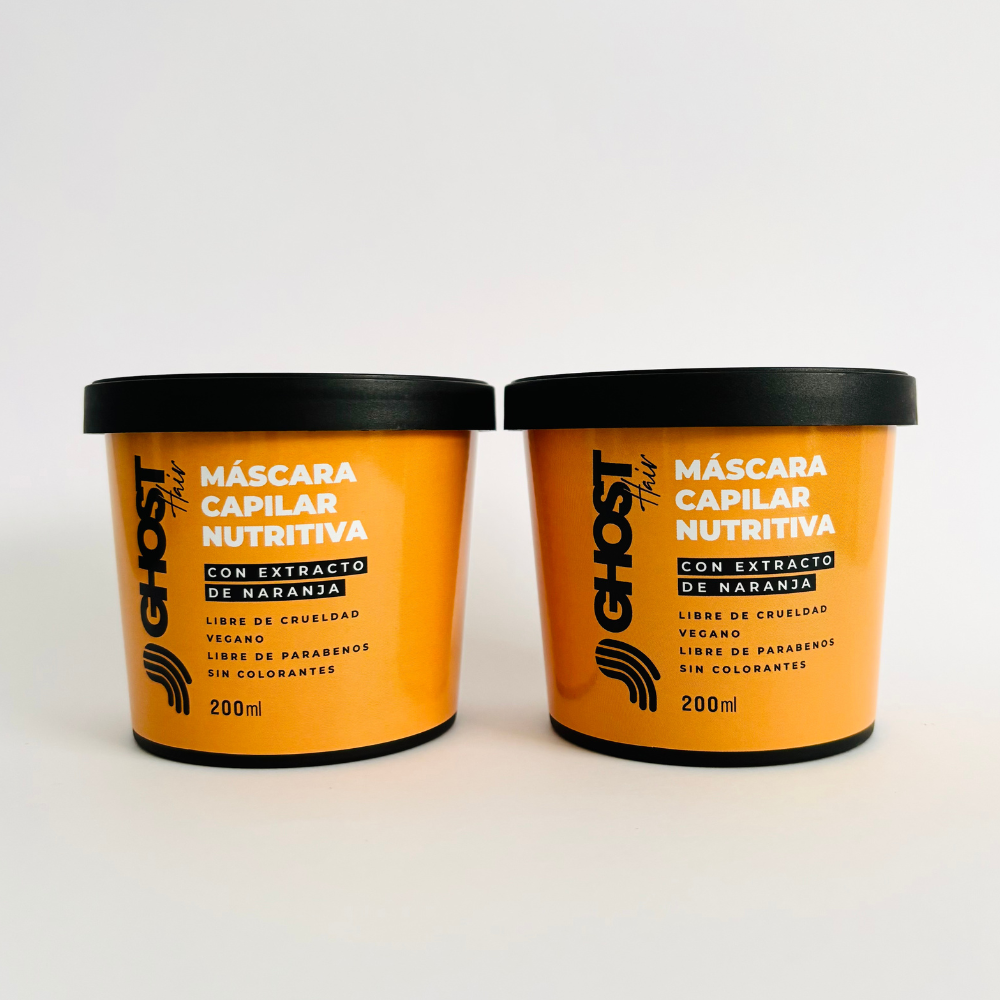 PACK 2 MÁSCARAS CAPILARES NUTRITIVAS CON EXTRACTO DE NARANJA