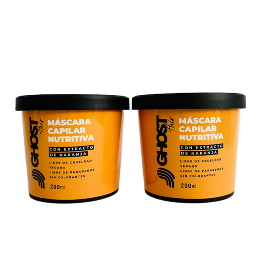 PACK 2 MÁSCARAS CAPILARES NUTRITIVAS CON EXTRACTO DE NARANJA