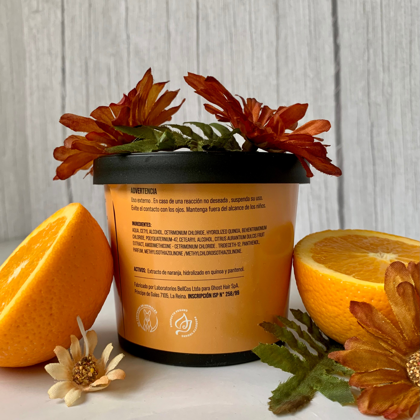 MÁSCARA CAPILAR NUTRITIVA CON EXTRACTO DE NARANJA