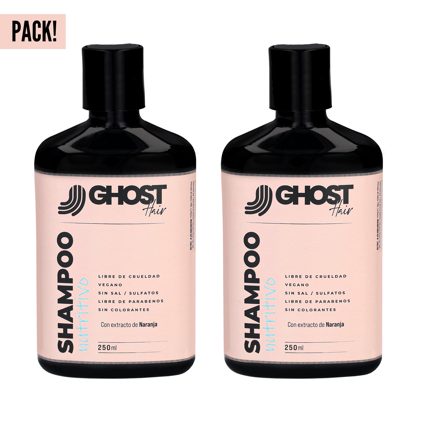 PACK 2SHAMPOO NUTRITIVO CON EXTRACTO DE NARANJA 250 ML